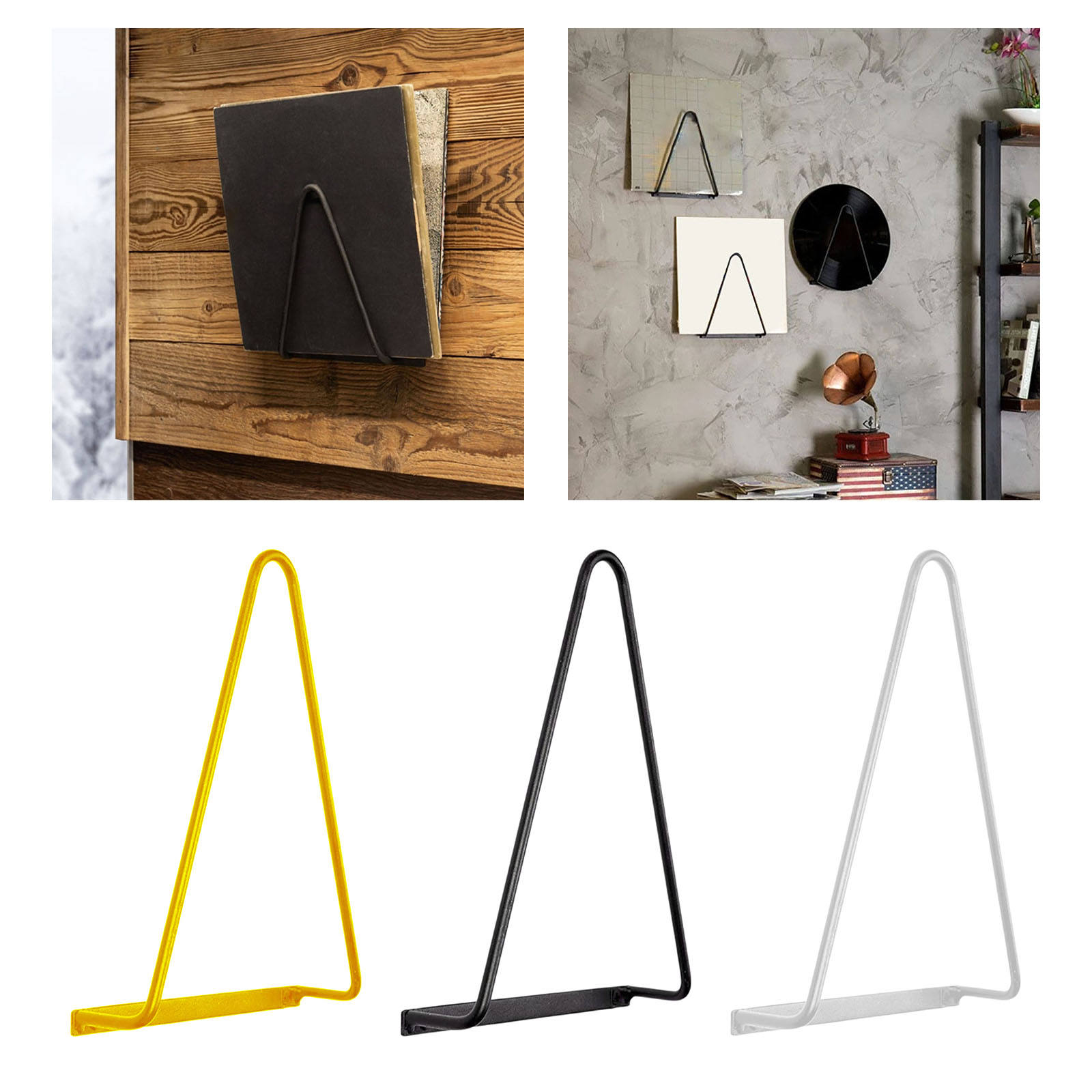 Étagère murale en vinyle noir, support de rangement pour enregistrement