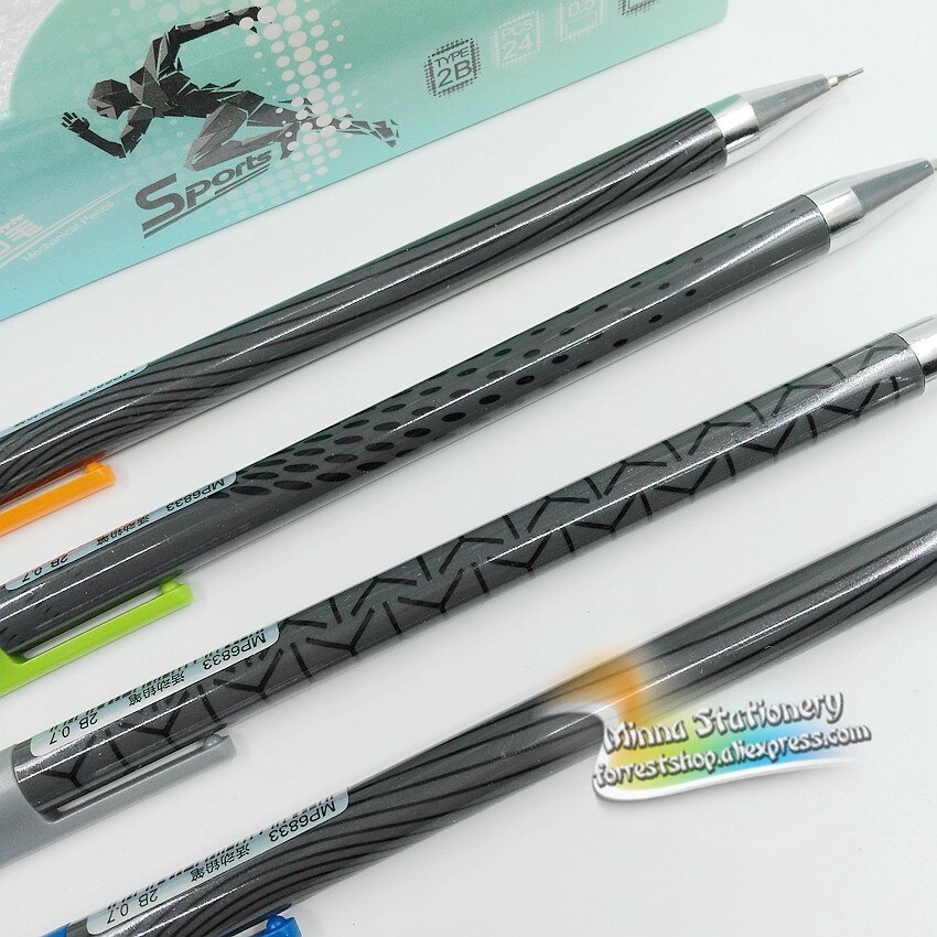 (6 Pieces/Lot) Cute Korean Stationery Plastic Mechanical Pencil 0.5mm 0.7mm Drawing Pencils For School Office Stationery MP6833