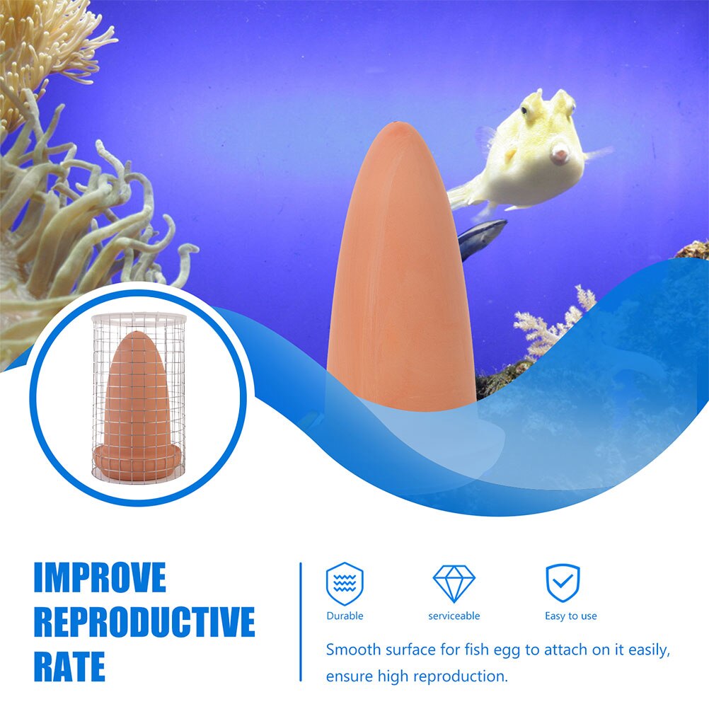 1 Set of Fish Breeding Pot Fish Spawning Barrels Pottery Clay Fish Tank Ornament