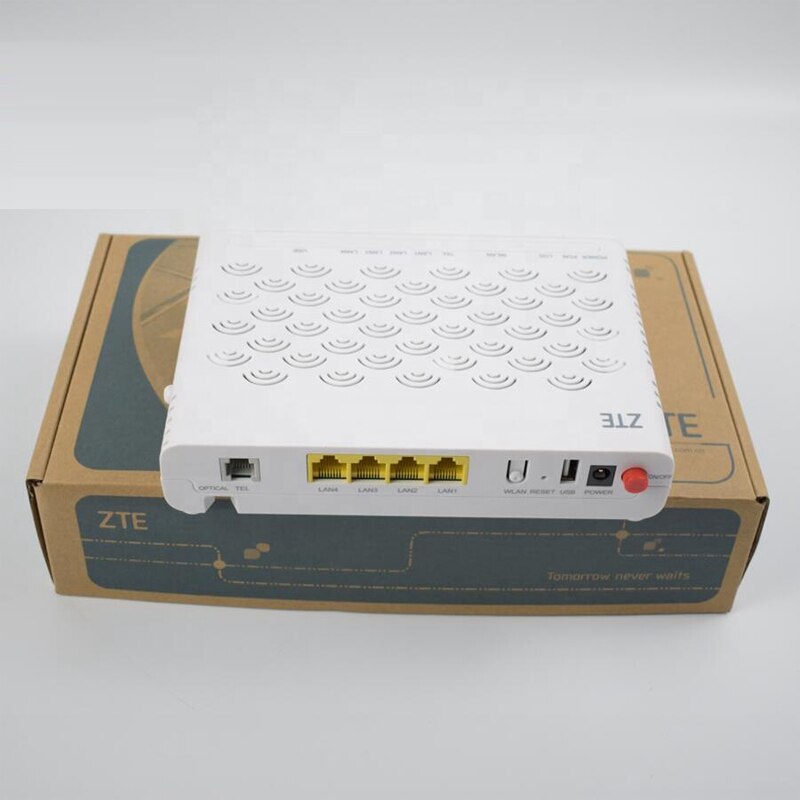 Original ZTE F460 V3.0 EPON Terminal, FTTH ONU, 4FE + 1voice ports + wifi port Route Mode English Firewar