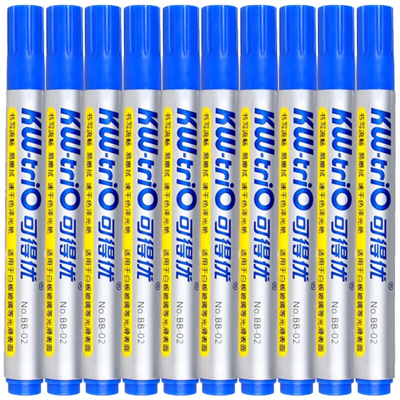 12pcs/Lot Whiteboard Pen School Classroom Dry Erase Markers Pen Easy Chalk White Board Pens Office School Supplies