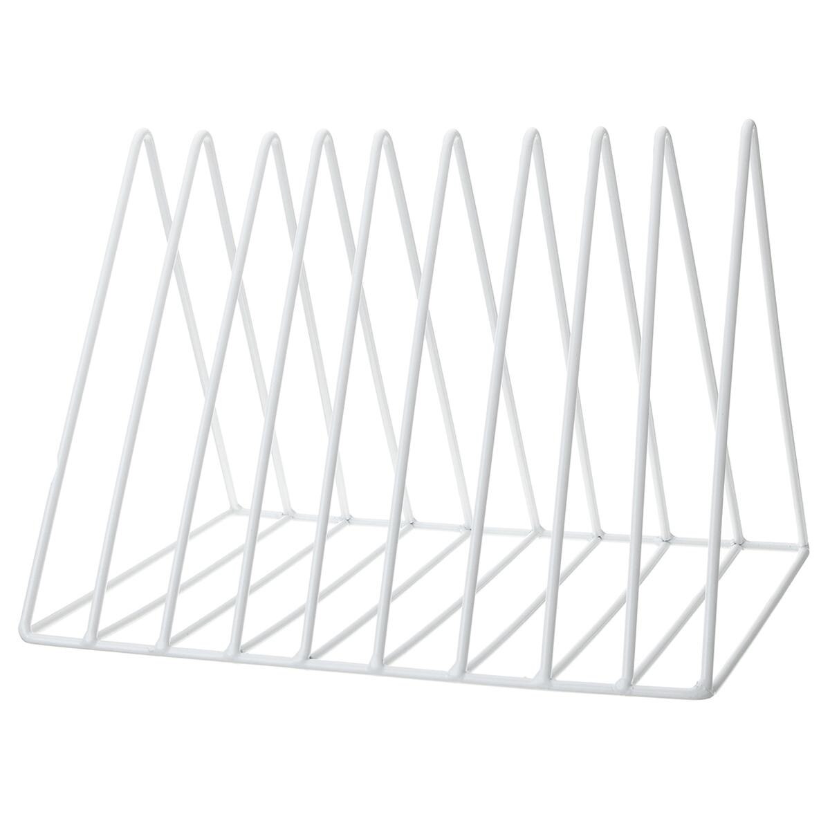 Jern bogreol magasin aviser display stand vintage organizer holder kontorindretning bogholder bogstøtter