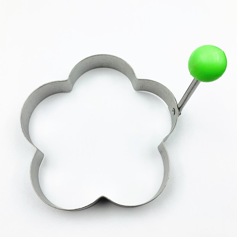 1pc Flower Shaped Metal Pancake Mold Fried Egg Mold Pancake Rings Form For Eggs DIY Egg Rings