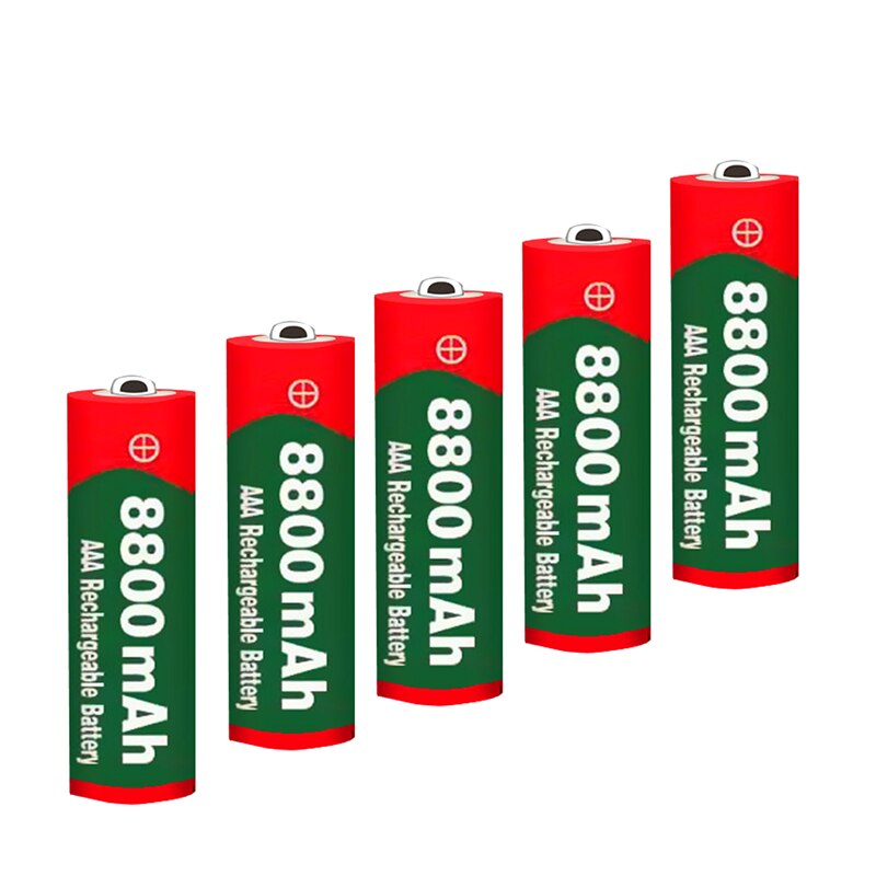 Pilas alcalinas AAA de gran capacidad para juguetes, pilas alcalinas AAA de MAH y 8800 V con control remoto, novedad de 1,5
