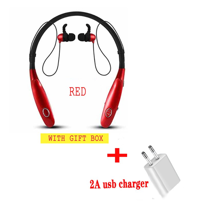 Auricolare Bluetooth 34Hr Cuffie Senza Fili In Esecuzione Sport Suono Basso Auricolare Con Microfono Per Il Iphone Xiaomi Auricolari: RED GIFT UC