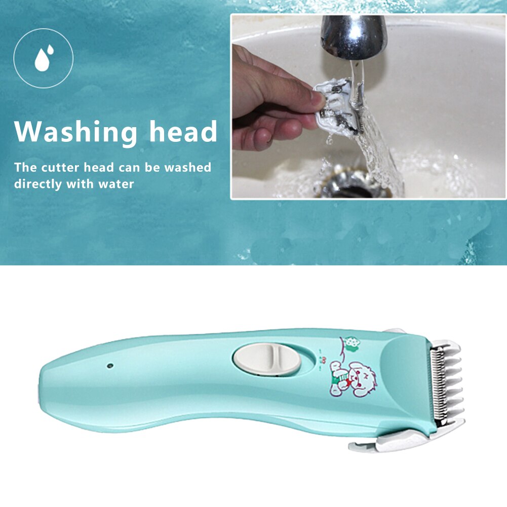 Rustig Kindje Tondeuse Stille Kids Haartrimmers Oplaadbare Waterdichte Professionele Draadloze Tondeuse Voor Baby 'S Kinderen