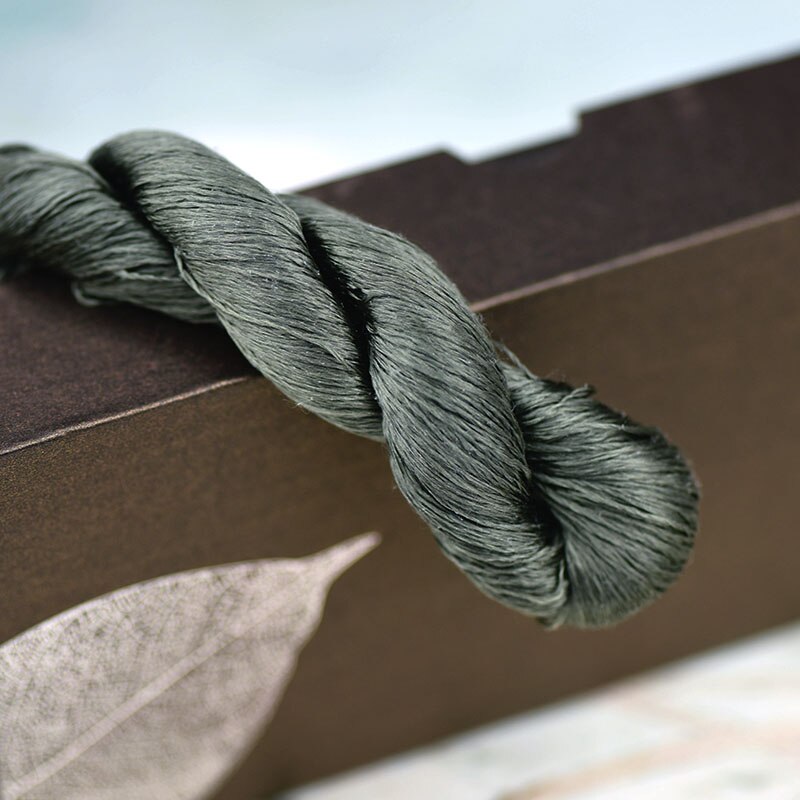Fil de soie 400 1 pièce, pour broderie à la main, points de croix, Branches et tiges: 4