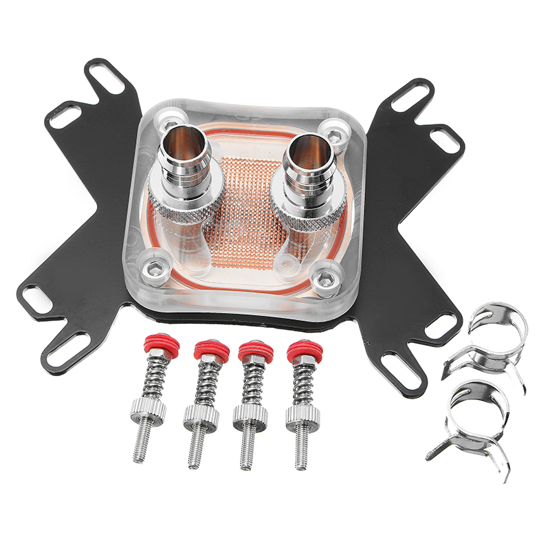 S SKYEE Water Cooling Block for Intel LGA 1155 AMD AM4 Copper CPU Cooler HeatsinkFor Computer CPU Radiator Intel Universal