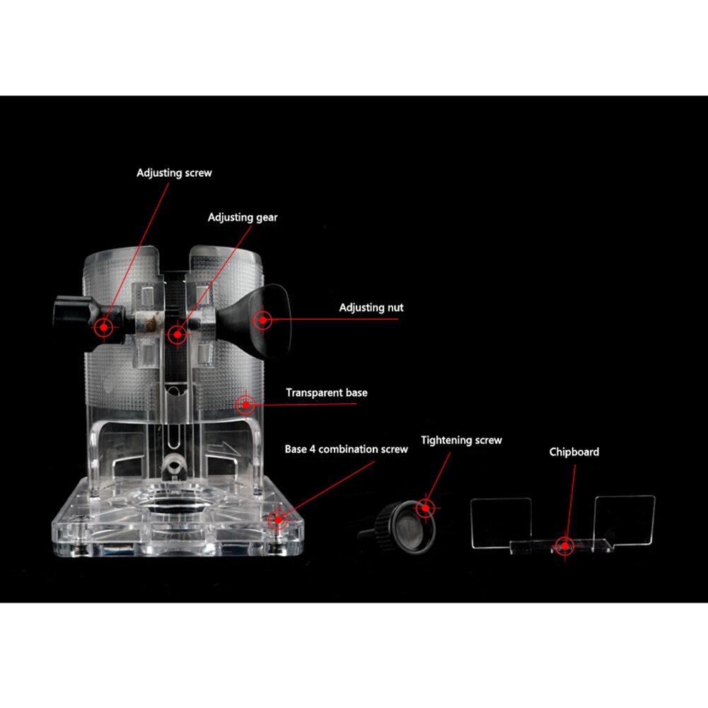 Pièces 2 boutons petite Machine dure remplacement bouclier clair tondeuse Base dur clair accessoires 65mm bois travail pour 3703