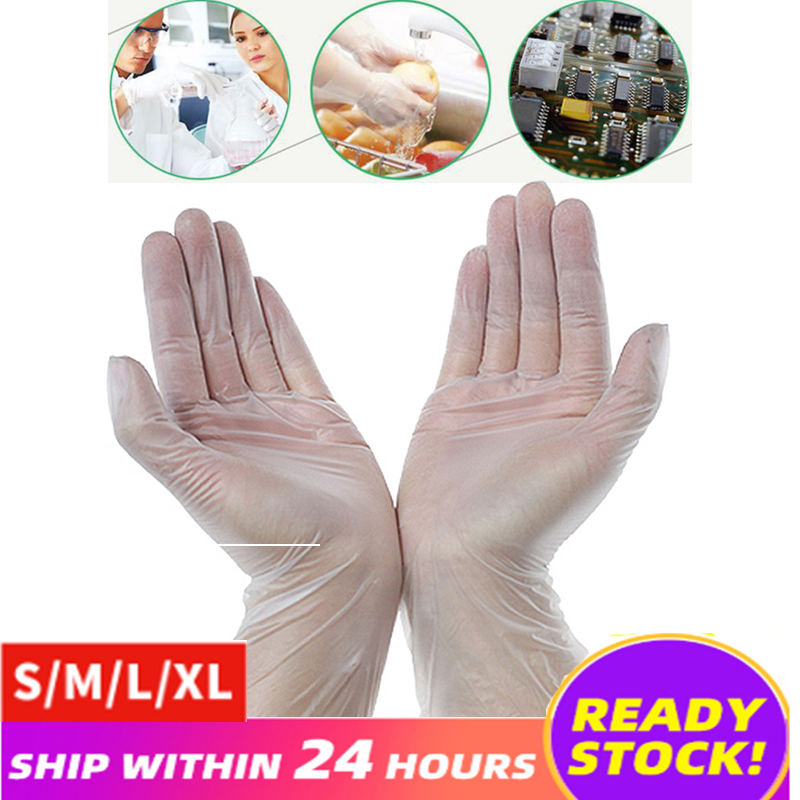 50 stuks wegwerphandschoenen universele reinigingshandschoenen nitril handschoenen thuis voedsel beschermende latex handschoenen voor veiligheid