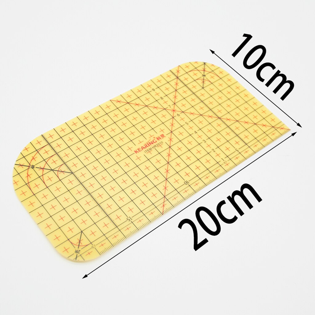 DIY Patchwork Ironing Control Ruler Sewing Tools Steam Iron Non-slip Knitting Accessories 20x10 cm