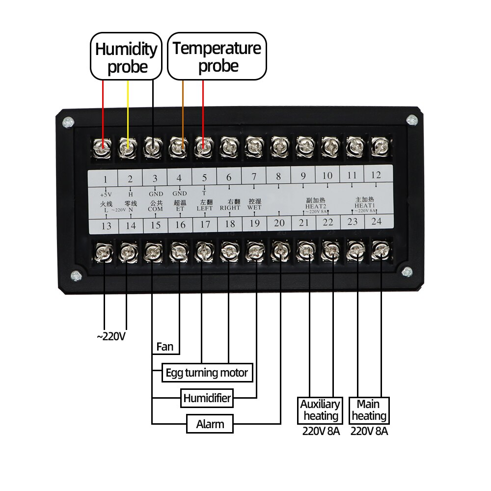 XM-16 Egg Incubator Controller Intelligent Digital Temperature Humidity Automatic Incubator Control System Egg Brooder 30% off