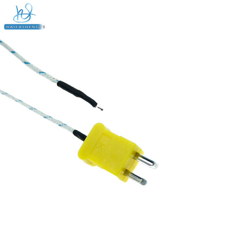 K-type temperature sensing probe instrument temperature measurement line 1/2/5 meter surface thermocouple probe sensing line