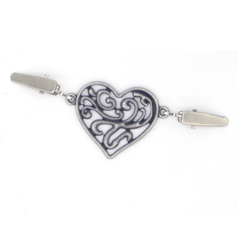 Silver vintage brons brosch nål tröja sjal blus krage klänning spänne halsduk spänne clips skjorta retro cardigan anka klämma nål