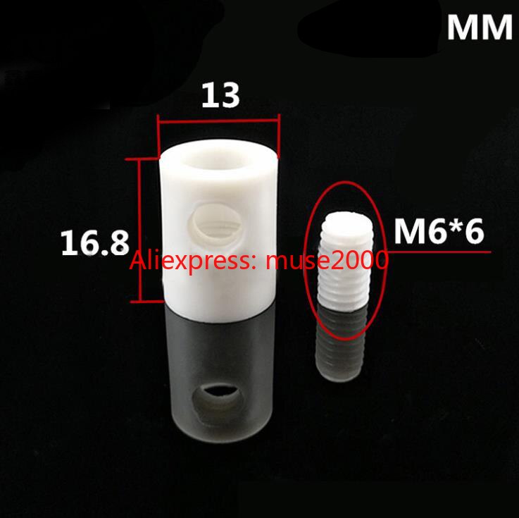 301 Plastic Plafondlamp Kabel Klem, M10 Draad Cable Fastener, holle Schroef Draad Gesp Houder Lock Anti Pull Clip Grommet