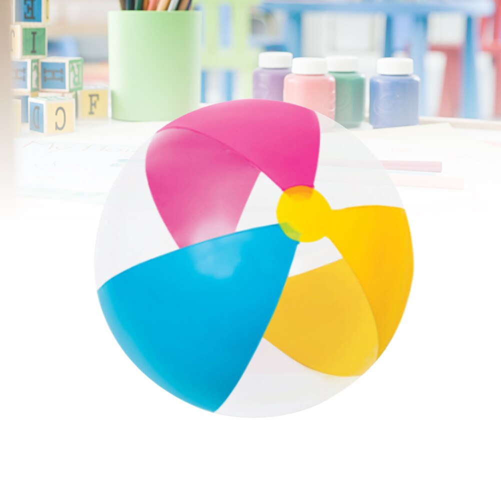 61cm PVC Air Inflation Strand Ball Stress Relief Spielen Spielzeug Baby Kinder Weichen Ball für sandy strand spielen (gelegentliche Farbe)