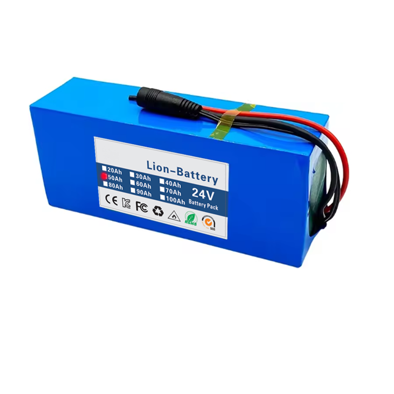 Batteria al litio 24V 20ah 18650 Batteria agli ioni di litio 6s3p 25.2v 30000mAh con caricabatterie