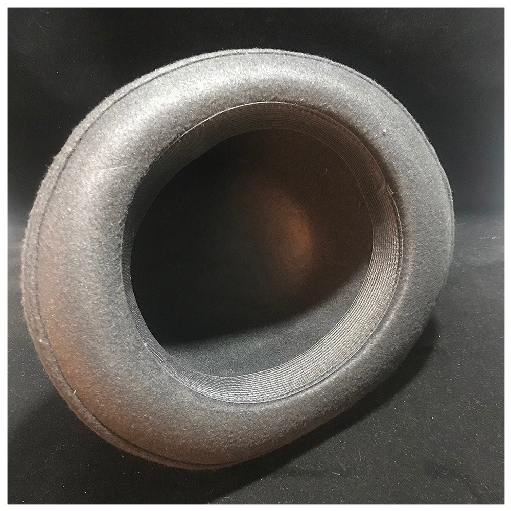 Women Men Black Wool Bowler Hat Topper Top Hats Fedora Magician Billycock Groom Hat Size 57-58CM