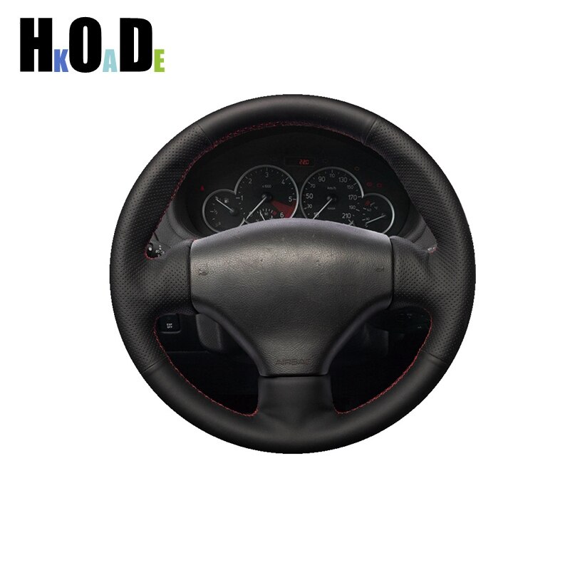 Cubierta de volante de coche para Peugeot 206 1998-2005 206 SW 2003 2004 2005 206 CC 2004 2005