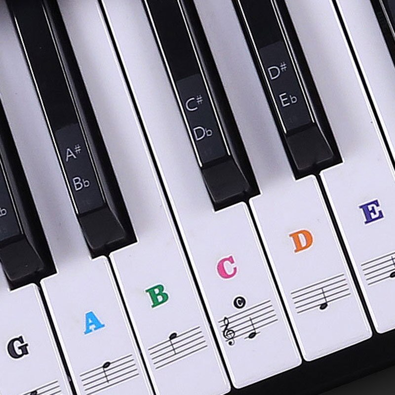 Piano, keyboard bladmuziek sticker voor 88/76/61/54/49/37 toetsen Piano, keyboard bladmuziek sticker voor 88/76/61/54/49/37 toetsen
