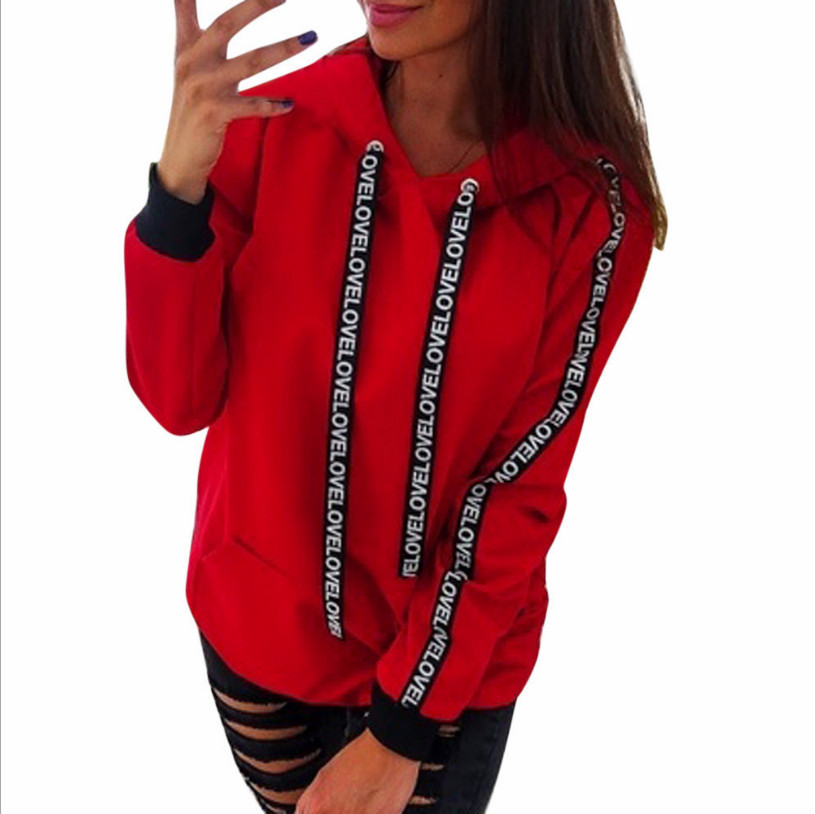 Womens Sweater Plus Size Lange Mouwen Effen Hoodies Hooded Trui Casual Top Singels Poleron Sudadera Con Capucha