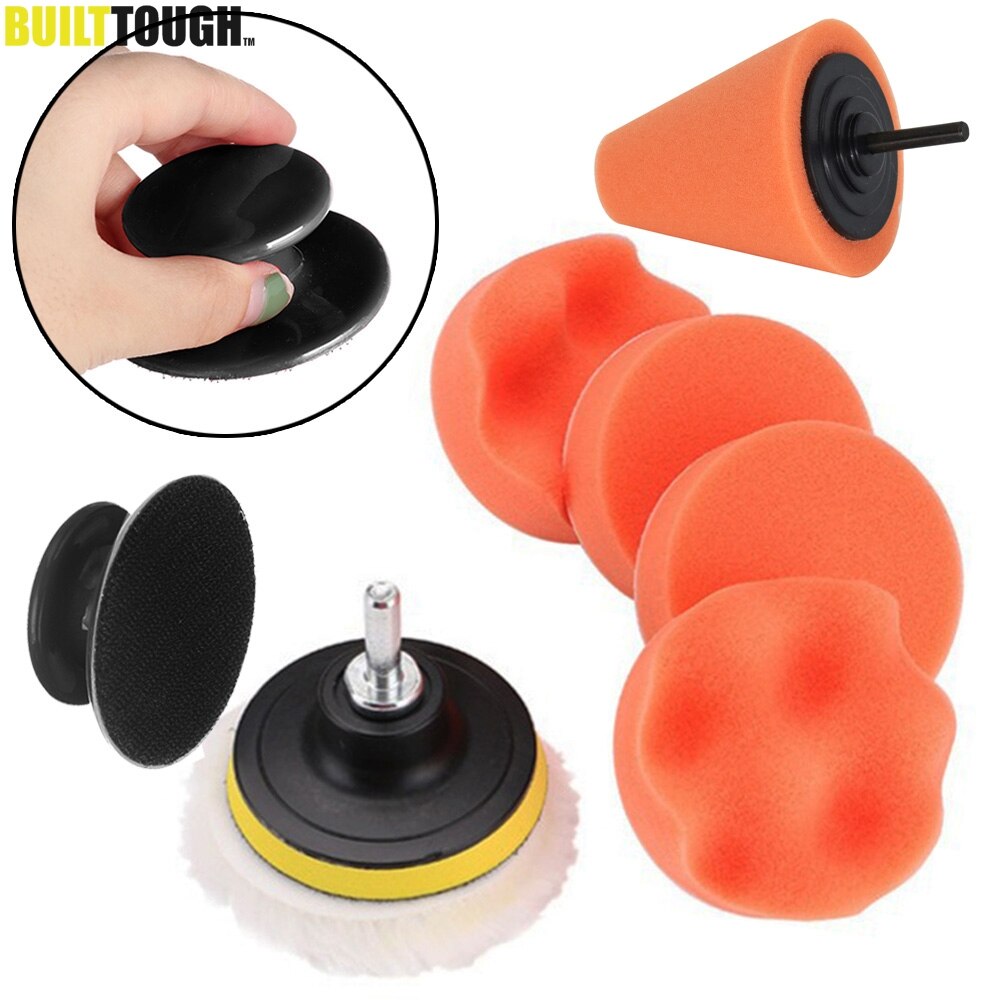 9pcs 100mm Car Polisher Scratch Repair Auto Manual Polishing Clean Waxing Tool Paint correction kit car detailing Scrath Repair