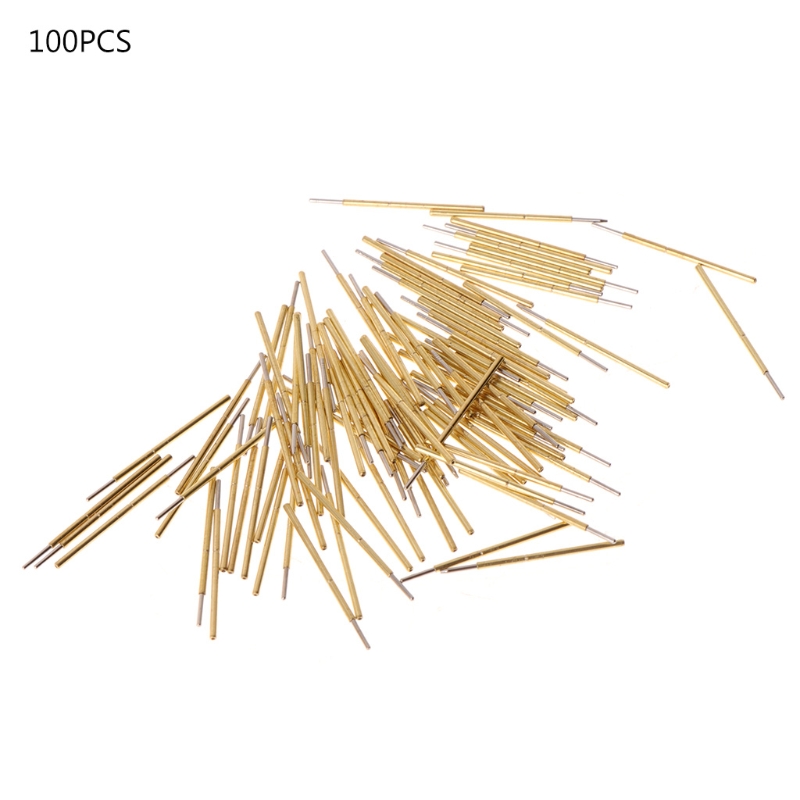 100Pcs/Pack P50-J1 Spring Test Probe Round Head Pin Dia 0.68mm L16mm for PCB Testing
