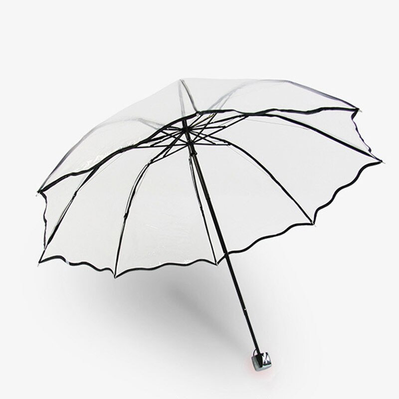 Yesello Plastic Eva Transparante Paraplu Voor Beschermen Tegen Wind En Regen Long-Handvat Paraplu Duidelijk Gezichtsveld