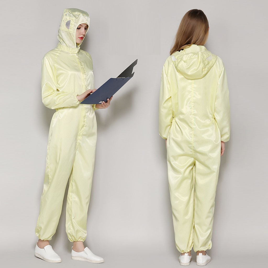 Female Protective Clothes Reusable Isolation suit Anti-Static Waterproof Anti-Fog workwear спецодежда Female Jumpsuit A60: Yellow / M