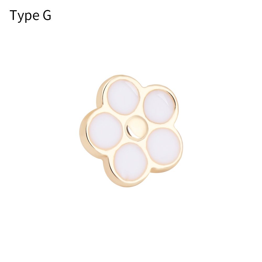Pasek silikonowy ozdobne gwoździe do zegarka Apple Watch Charms Metal kreatywność nit akcesoria do iwatch: Type G