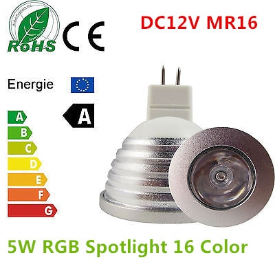 1PCS energiebesparing lamp16 Kleur Veranderen MR16 3w RGB LED lamp licht kleurverandering van infrarood afstandsbediening 12V