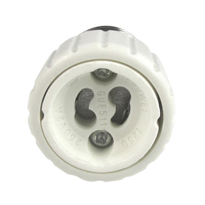 5 stk 200w 2-3a e27 e26 to gu10 pære fatning skrue base led lampe adapter konverter med høj materiale holder