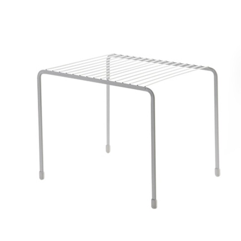 Home Closet Organizer Storage Shelf for Kitchen Rack Space Saving Shelf Kitchen Organizer Wardrobe Shoe Organizers Saving Space: L white