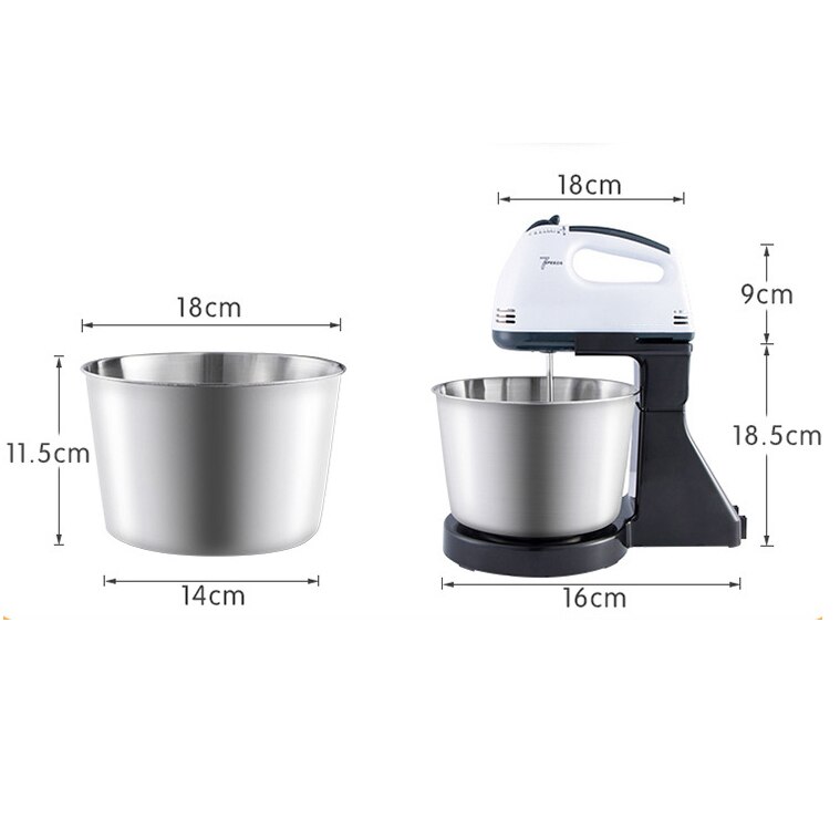 7 Speed Electric Food Mixer Table Stand Cake Dough Mixer Handheld Egg Beater Blender Baking Whipping Cream Machine
