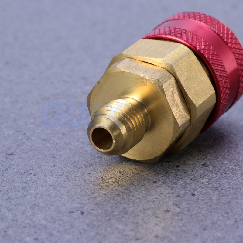 2PCS fast connector car air conditioning fast joint coupler adapter high and low pressure liquid conversion joint fluoride tool