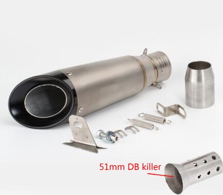 51mm 60mm Universal Motorcycle Exhaust Muffler Steel Pipe escape moto FOR gp project with DB killer gsxr 750 CBR10000 Z1000: A2-51mm