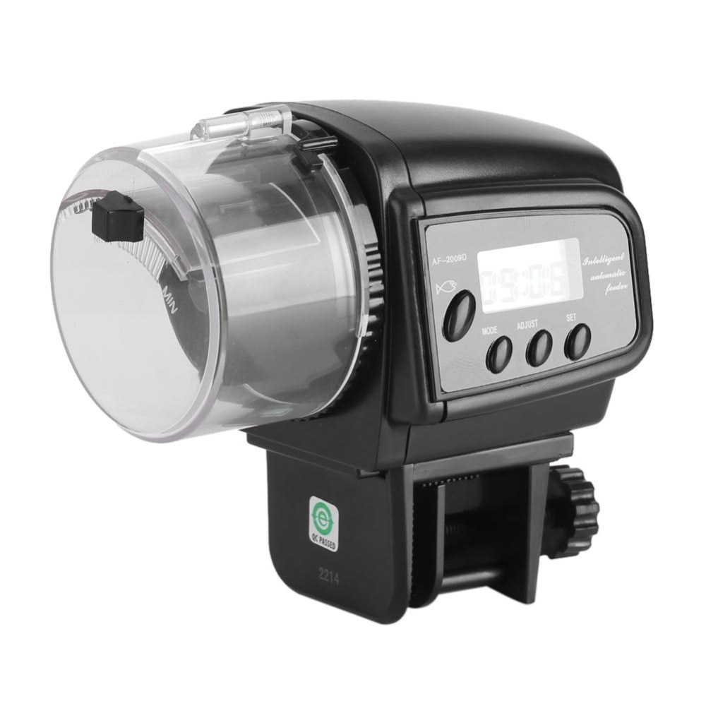 Fish Feeder LCD Electronic Automatic Fish Feeder Dispenser Timer Automatic Tank Food Feeding Machine Aquarium Tester