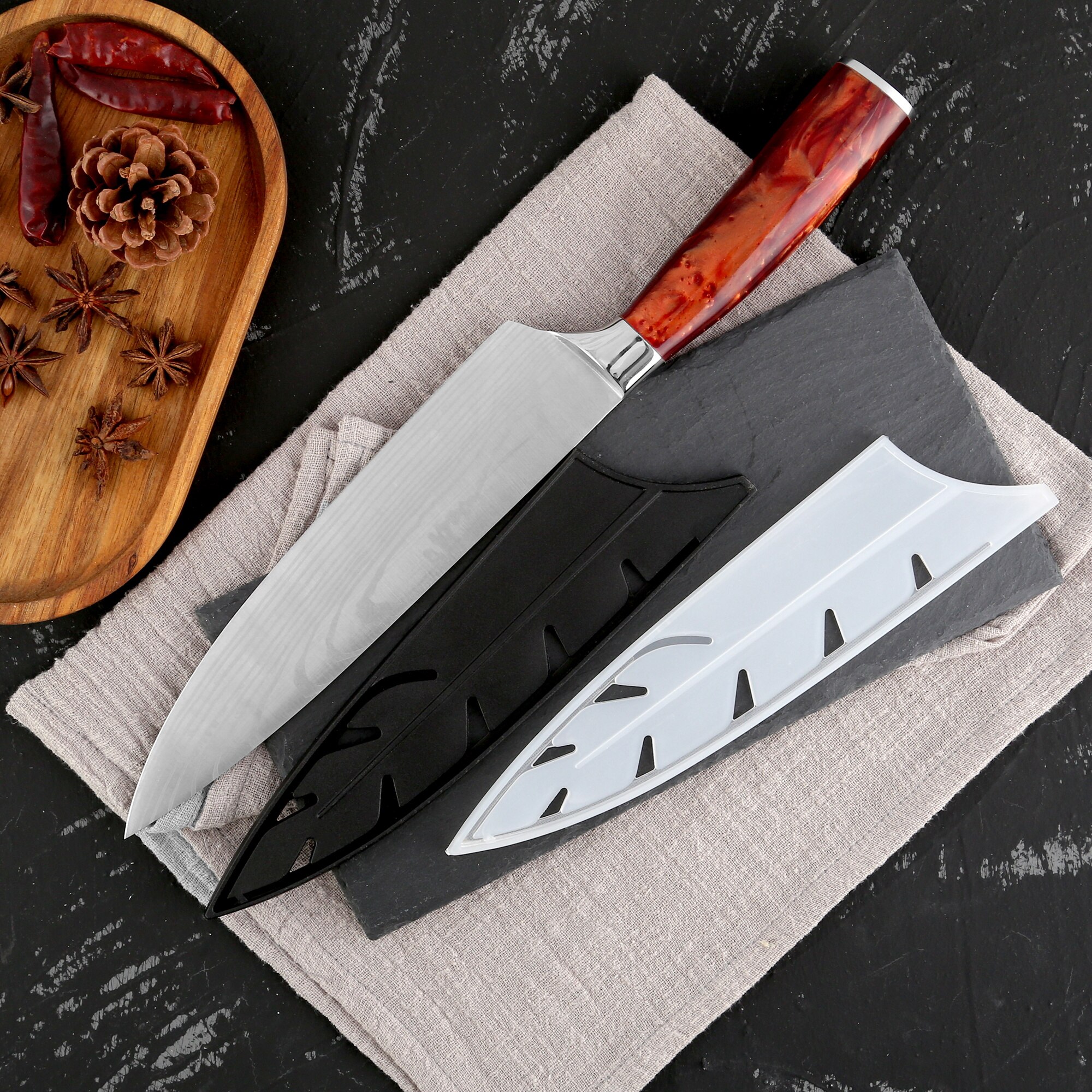 XYJ Sheath Cover For 8 Inch Chef Knife Durable Safe Guard Blade Sheath