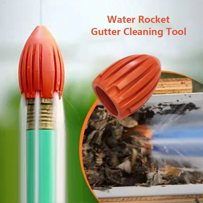 Water Rocket Huis Afvoerpijp Flusher Gutter Riool Schoonmaken Tool Tuin Flusher Mondstuk Riool Reiniging Flusher Thuis Schoonmaken Tool