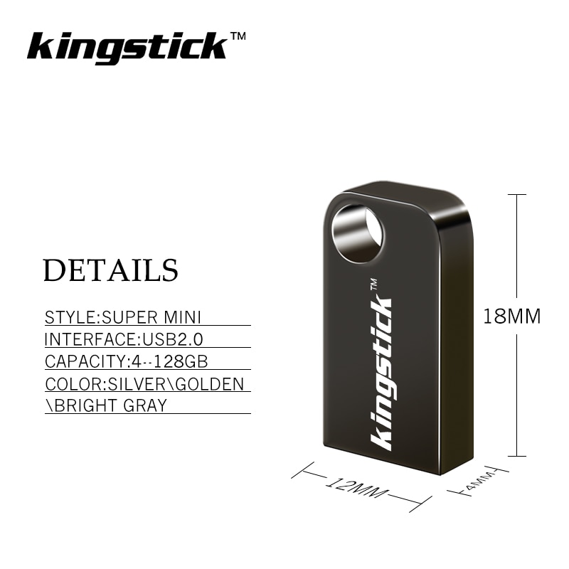 Kingstick USB 2.0 u ディスクミニメタル usb フラッシュドライブ 4 ギガバイト 8 ギガバイトペンドライブ 16 ギガバイト 32 ギガバイト 64 ギガバイト 128 ギガバイトペンドライブ小型メモリスティック cle usb