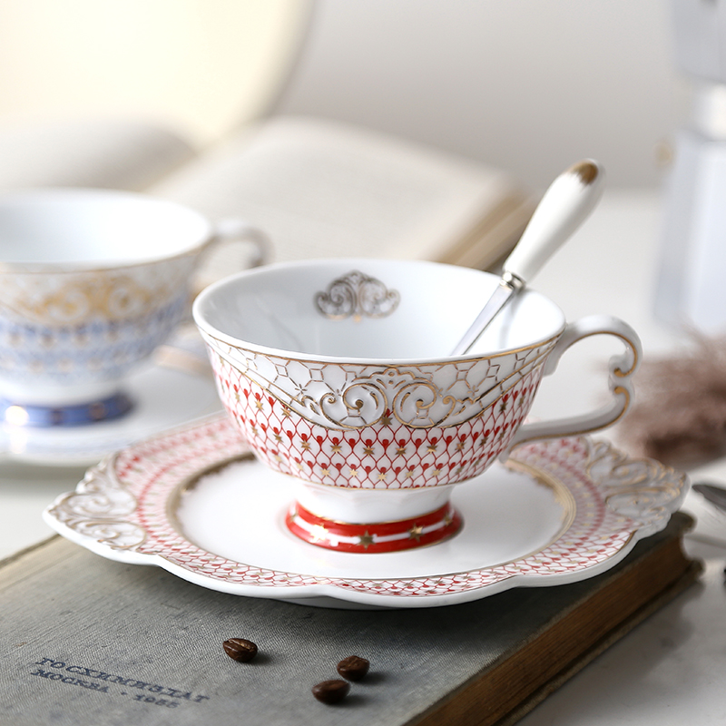 Ensemble de tasses à café en céramique, porcelaine or rouge, tasse à thé de Camping japonais, verres thermiques, tasse à boisson chaude, Kubek Do kawaiy, tasse de petit déjeuner