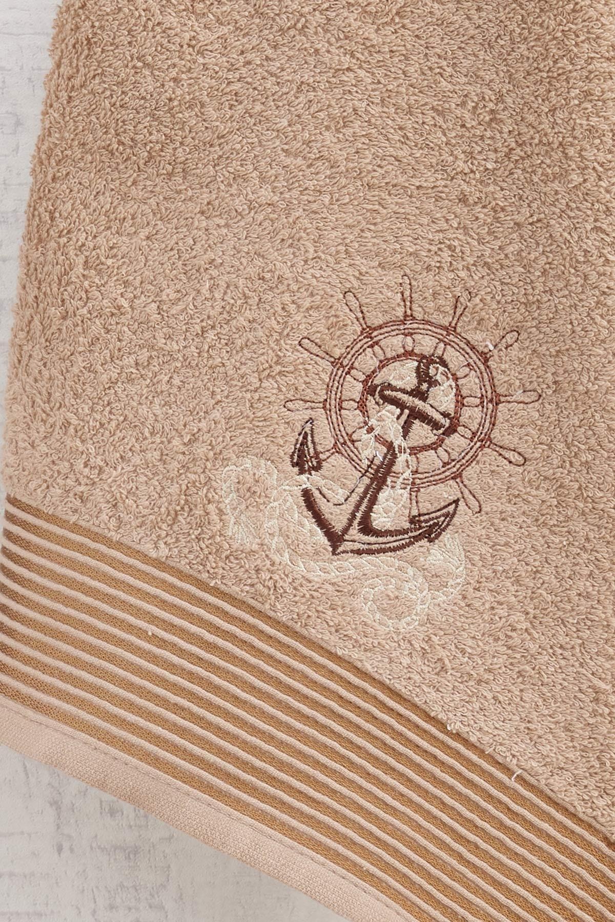 ÖZENEV Gredel 2 Piece Male Bathrobe Set Coffee TBS-OZENEV-COFFEE M AND L SIZE TURK TOWEL BATHS MEN WOMEN HIGH can WATER ABSORBENT