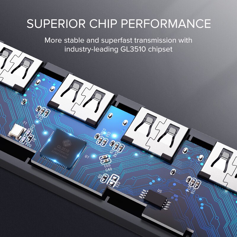 Ugreen Multi USB 3.0 HUB USB Splitter USB 3.0 4 Ports with Micro Charging USB HUB for MacBook Surface Pro Computer Accessories