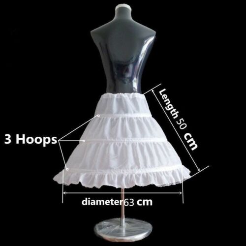 Emmababy Bridal Flower Girl Kids Crinoline Petticoat Underskirt Slips Children Skirt Long