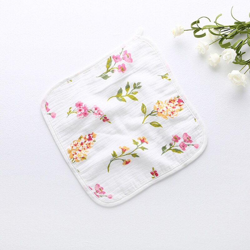 Serviette d'alimentation pour bébé, carrée, en gaze de salive, pour bébé, soins infirmiers, mignon, imprimé, petit mouchoir