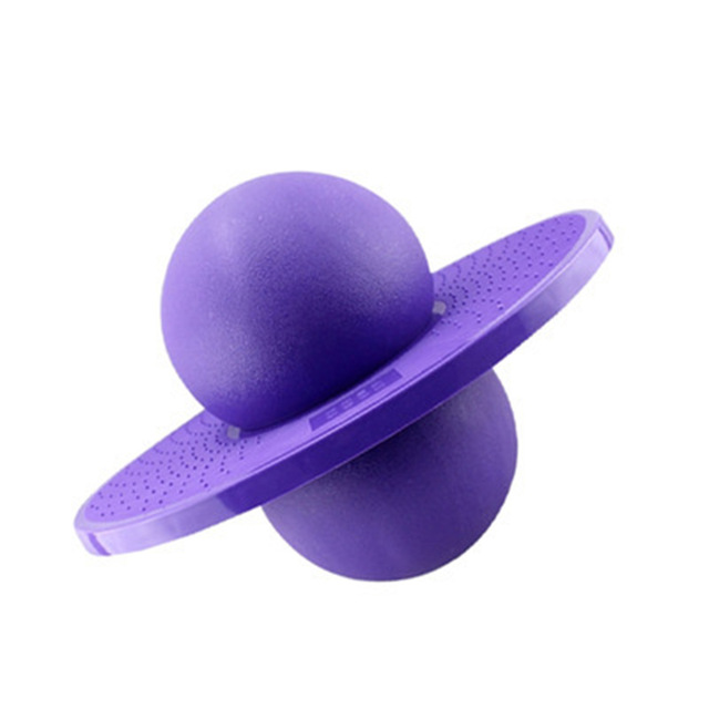 Pelota de Yoga para saltar, pelota de Fitness, tolva de roca, Pogo, equilibrio espacial de alto rebote, tabla de saltar, bolas de juguete para saltar, ejercicio energético: purple