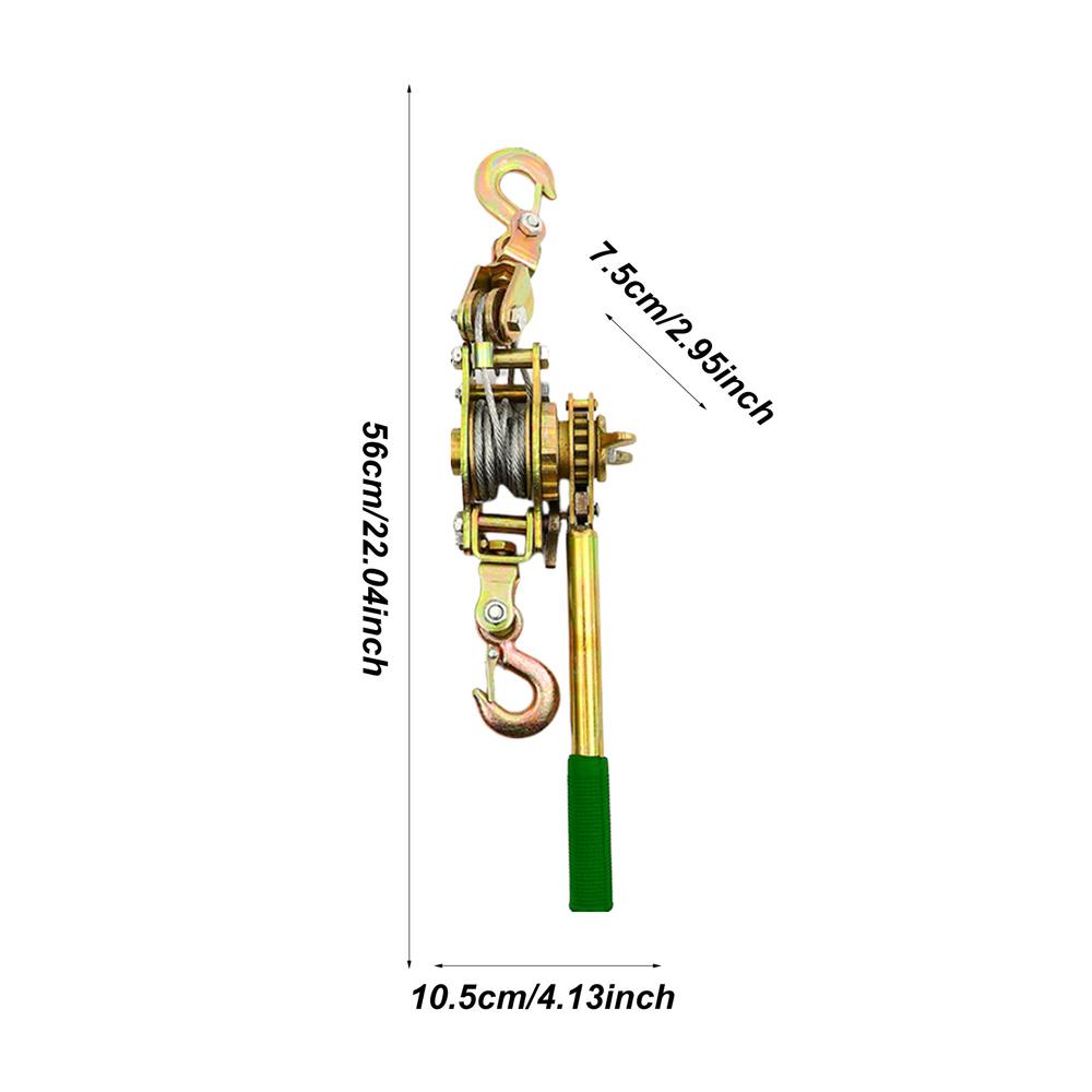 Cable Ratchet Tensioner Rope Tensioner Heavy Duty Ratcheting Lifting Pulley System Wire Ratchet Tensioner with Reinforced Gears: WHITE