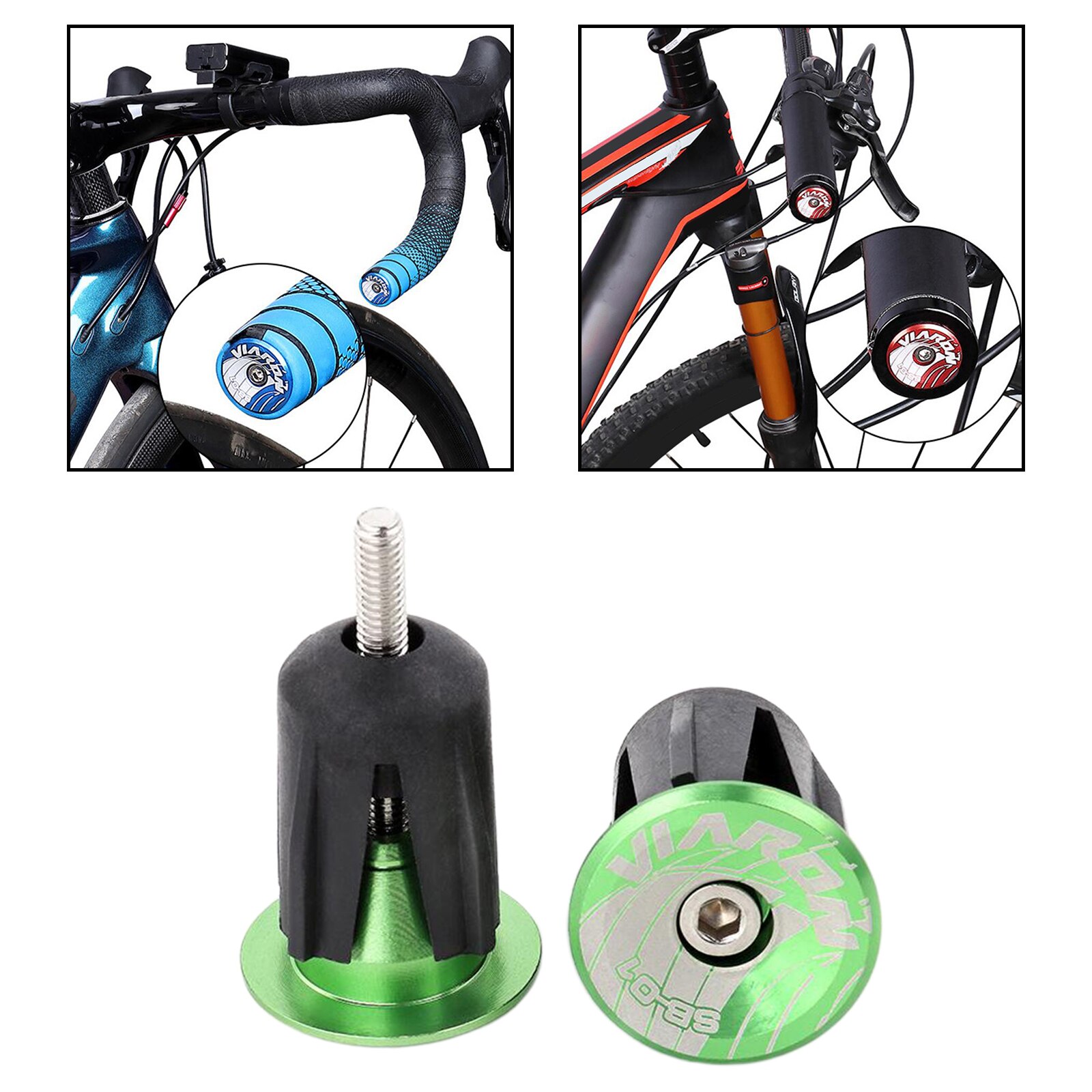 Bar End Pluggen 2 Pack Aluminium Bar Ends Stuur End Pluggen Stuur Caps