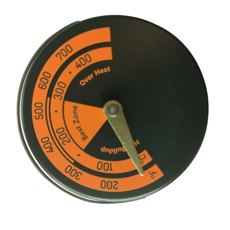 Termómetro magnético para estufa de ventilador para el hogar, medidor de temperatura para quemador de leña