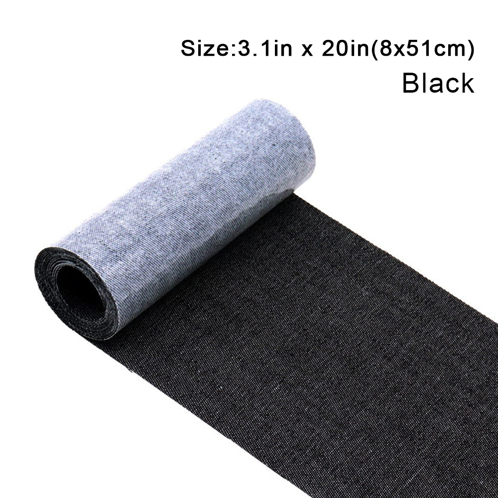 Parches vaqueros de 8cm x 51cm para planchar, parche rectangular negro y azul para decoración de reparación de agujeros para chaqueta de ropa vaquera interior y exterior: Latón envejecido